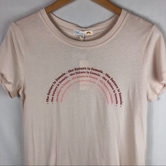 NWT C&C California "The Future is Female" Tee | Blush in Color | Size Medium - Picture 5 of 8